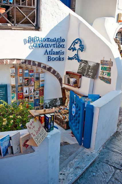 atlantis book santorini greece, amazing bookstore